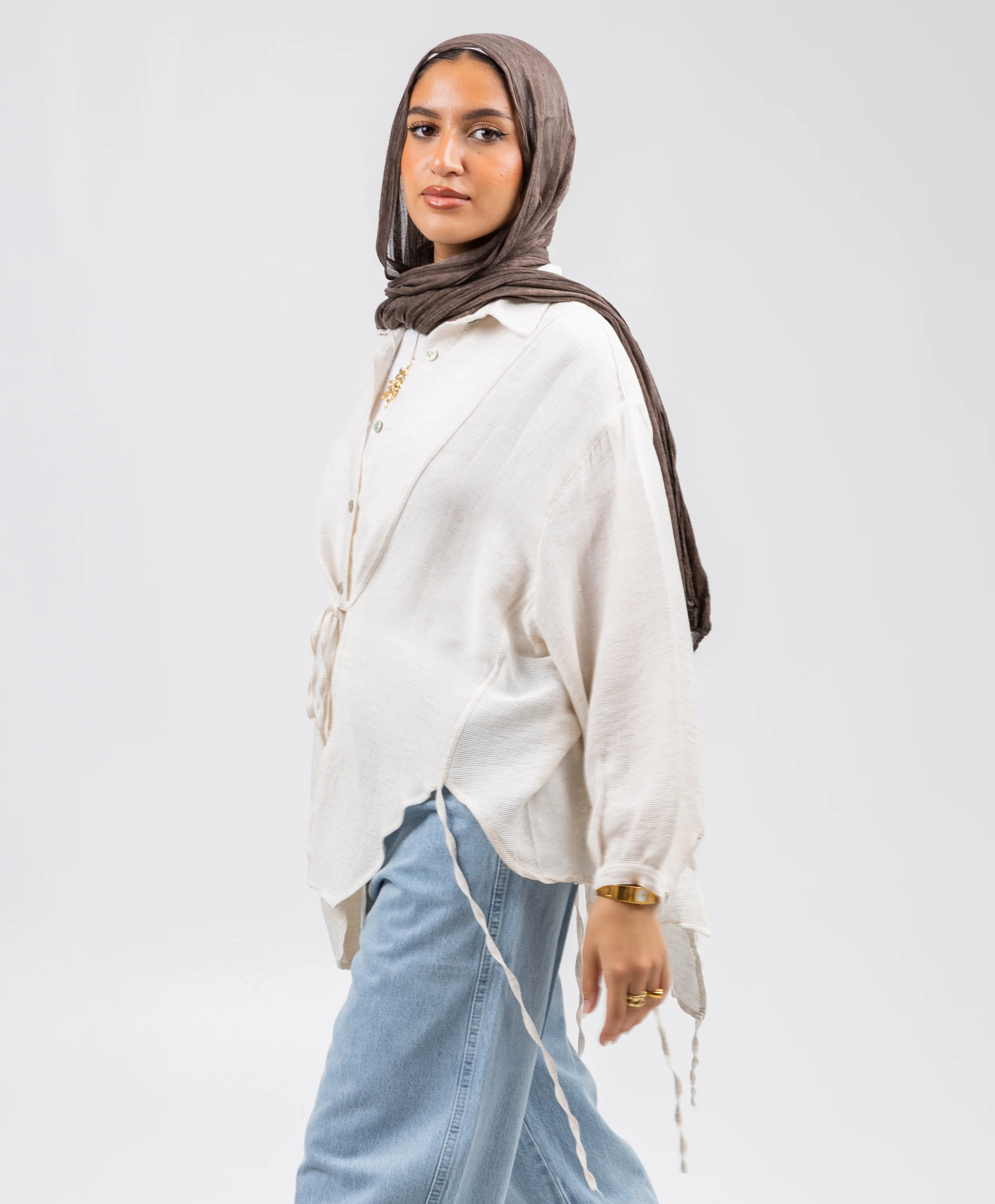 Tassel Linen Shirt - Image 7