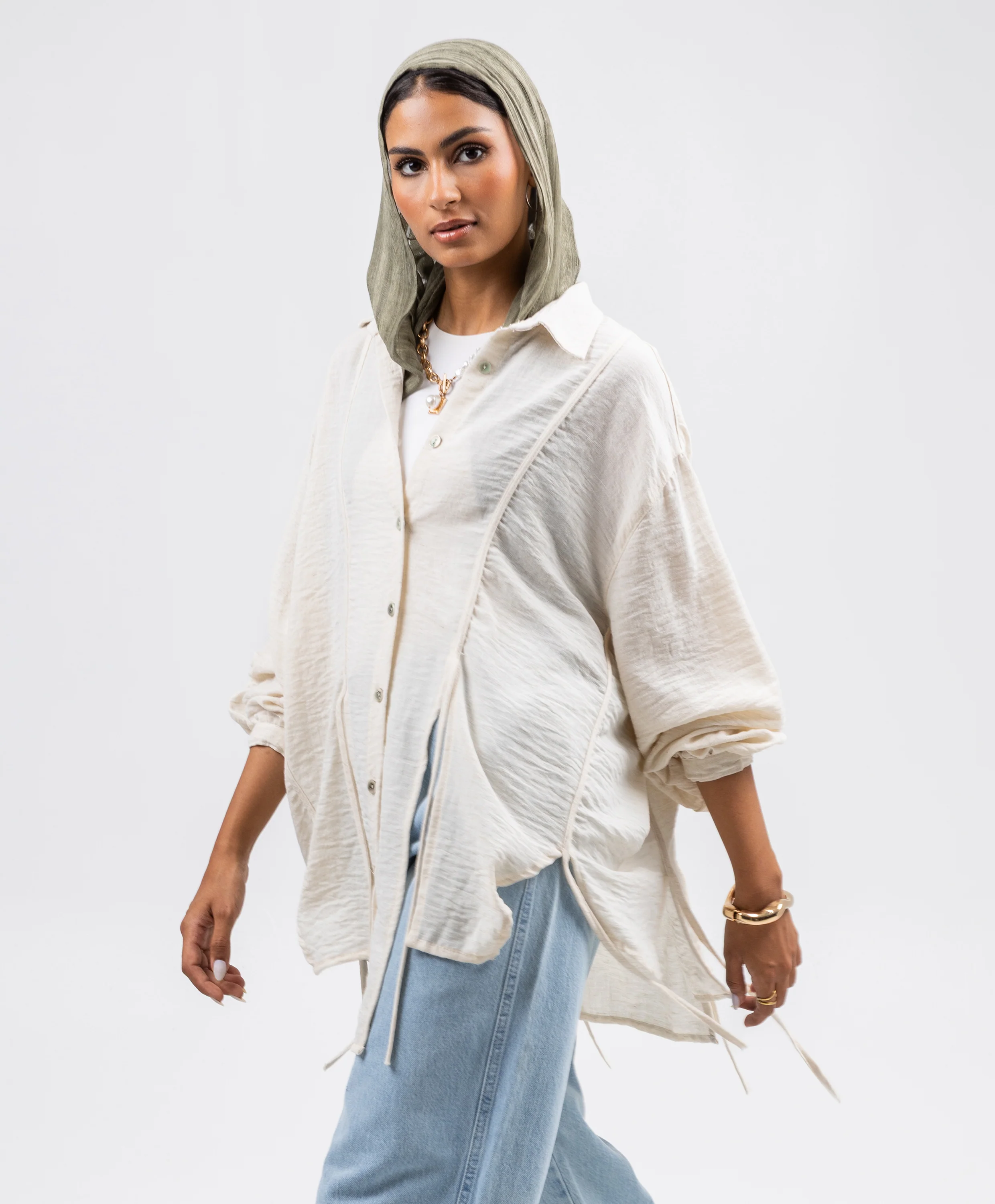 Tassel Linen Shirt - Image 9
