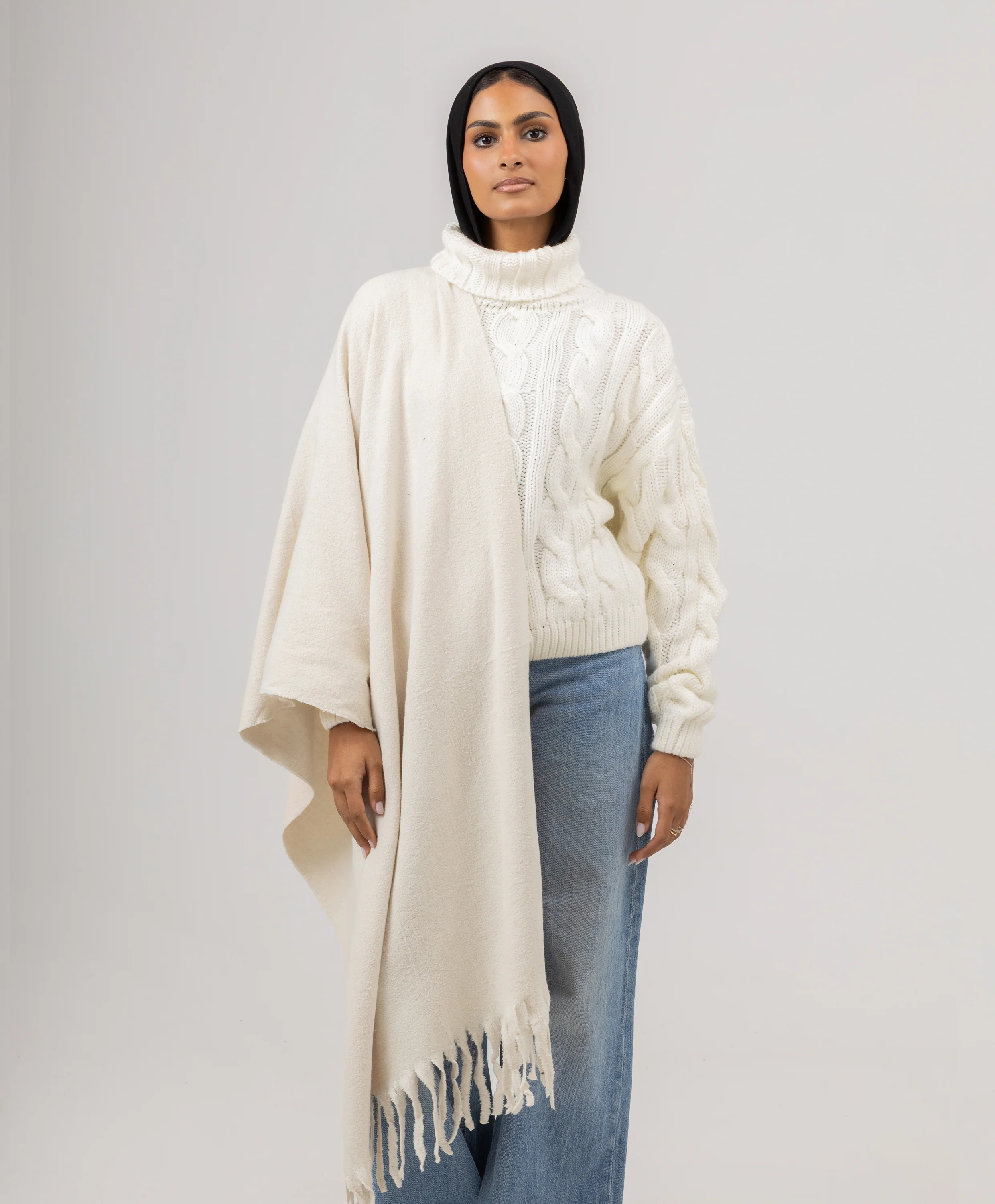 Whisper Long Tassels Shawl - Image 3