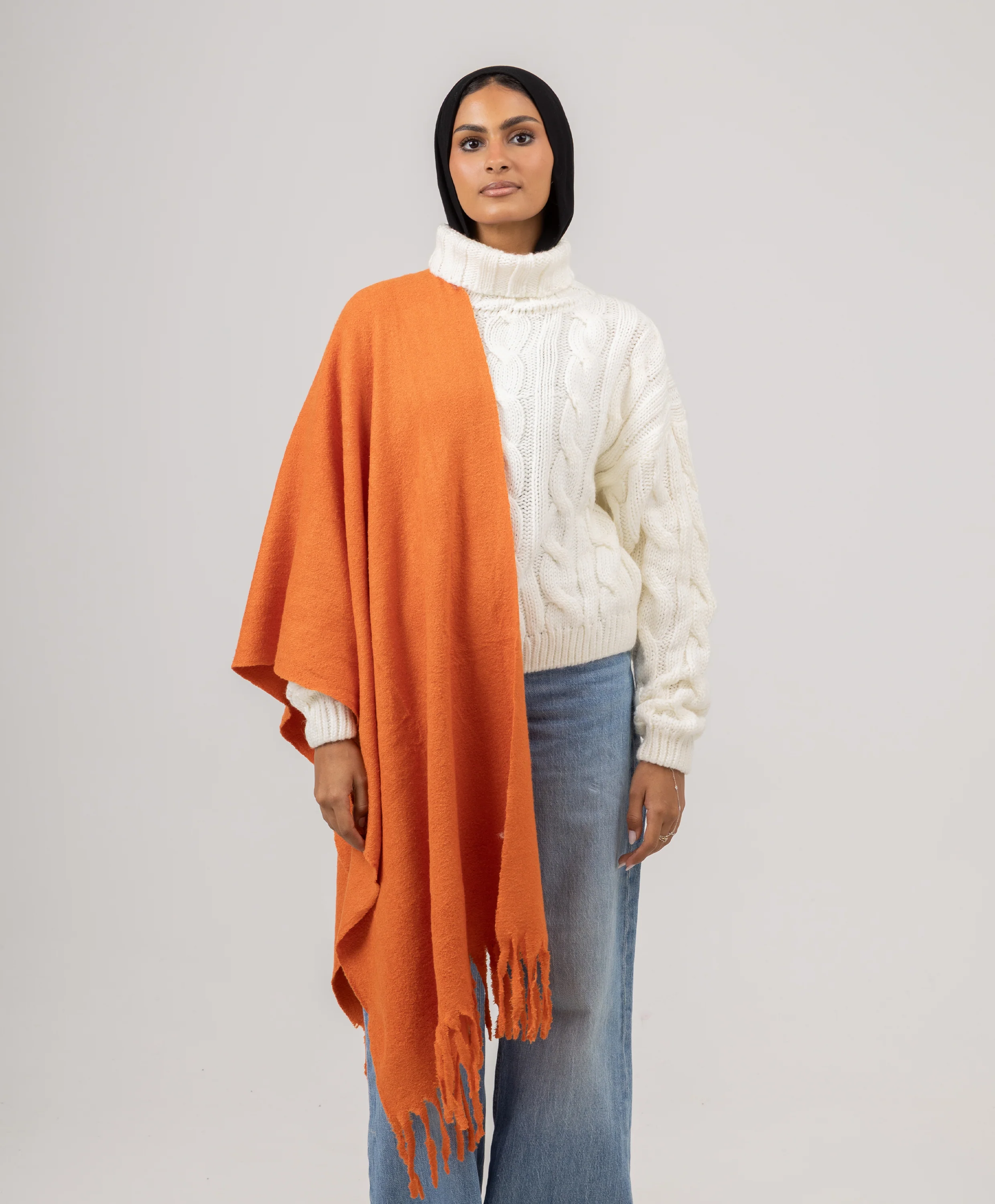 Whisper Long Tassels Shawl - Image 4