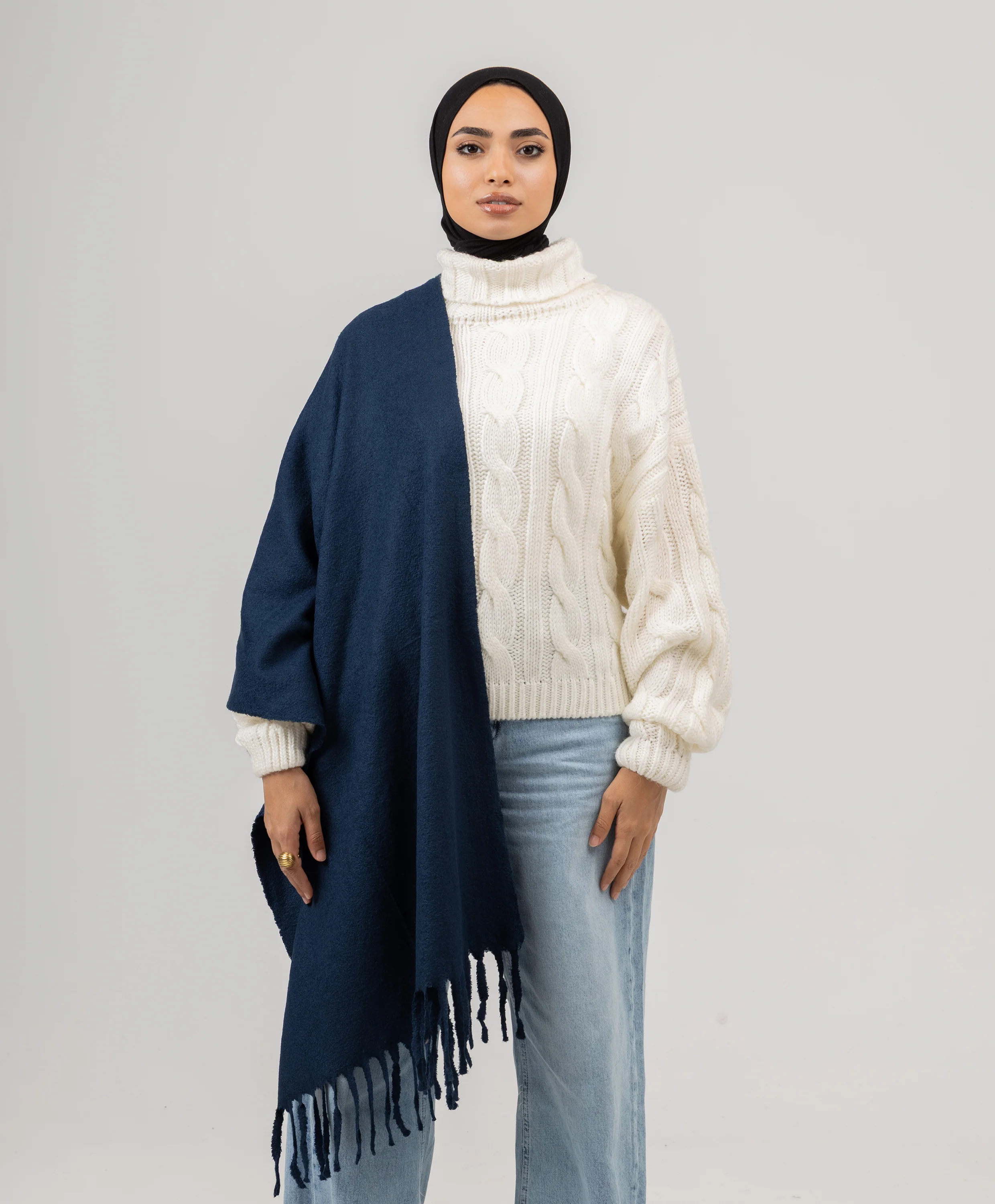 Whisper Long Tassels Shawl - Image 5
