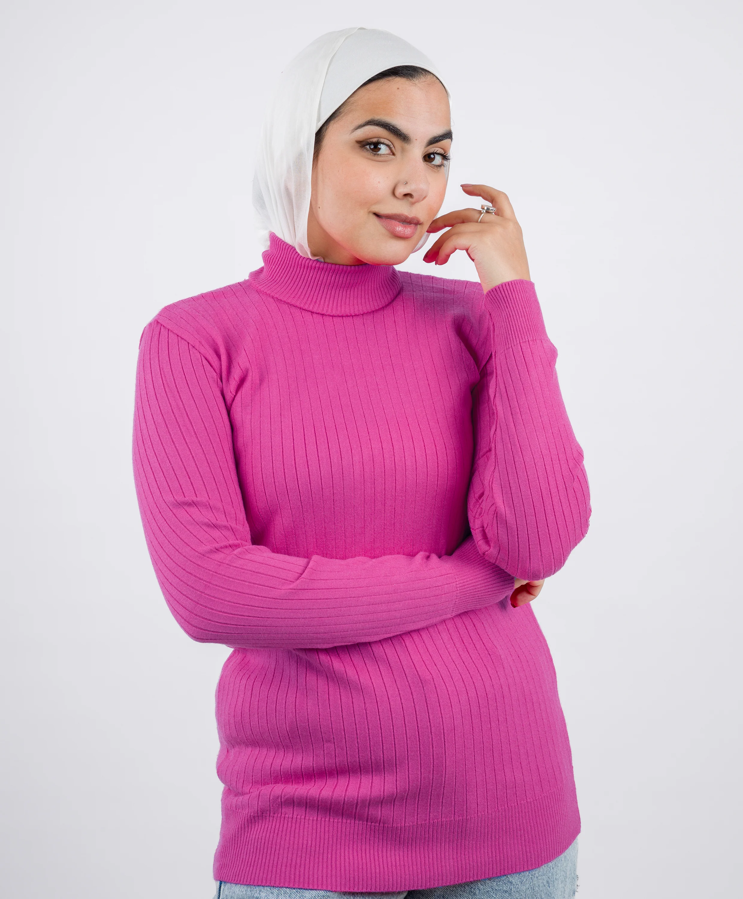 Wide Ribbed Basic Pullover - Image 11