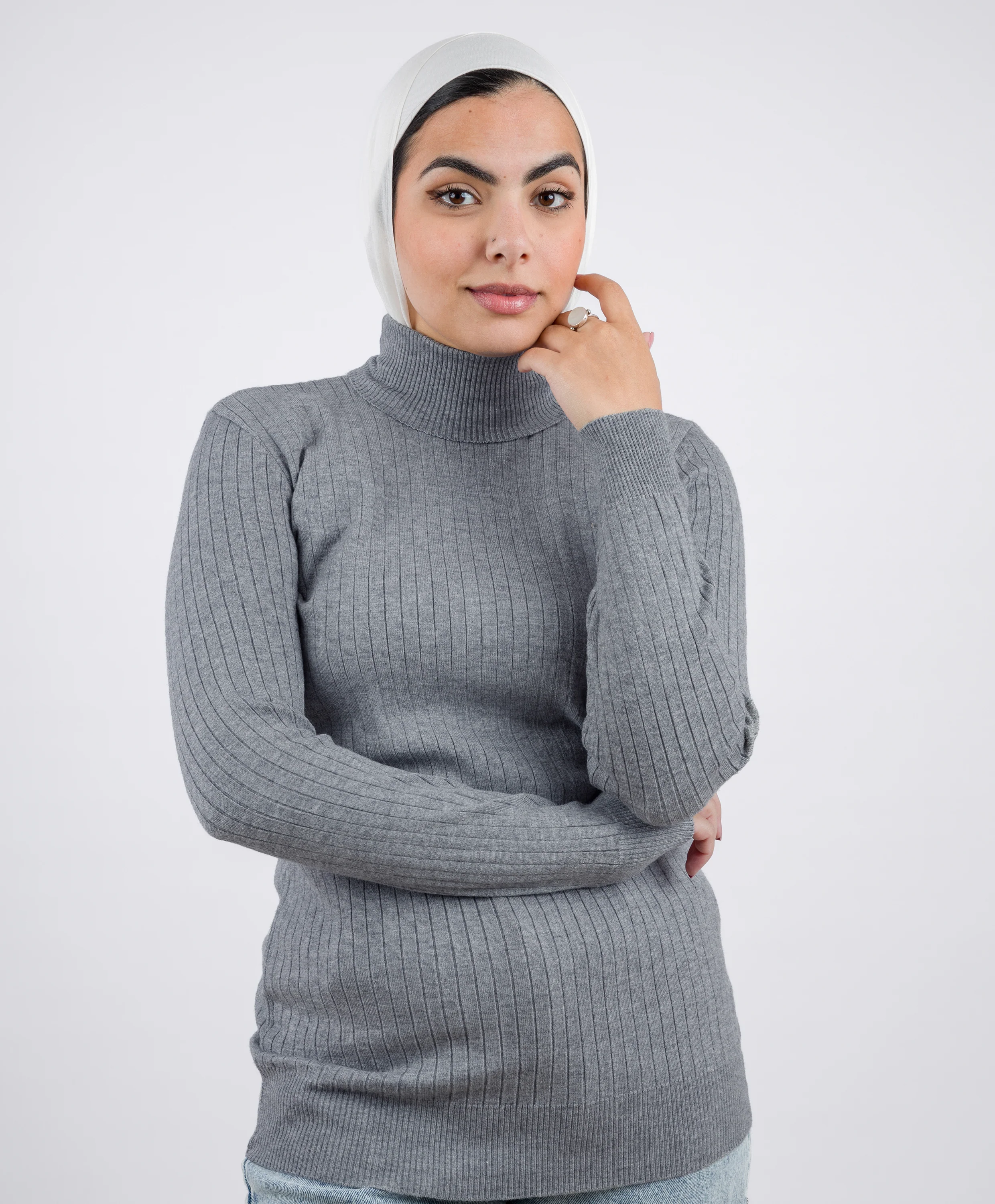 Wide Ribbed Basic Pullover - Image 19