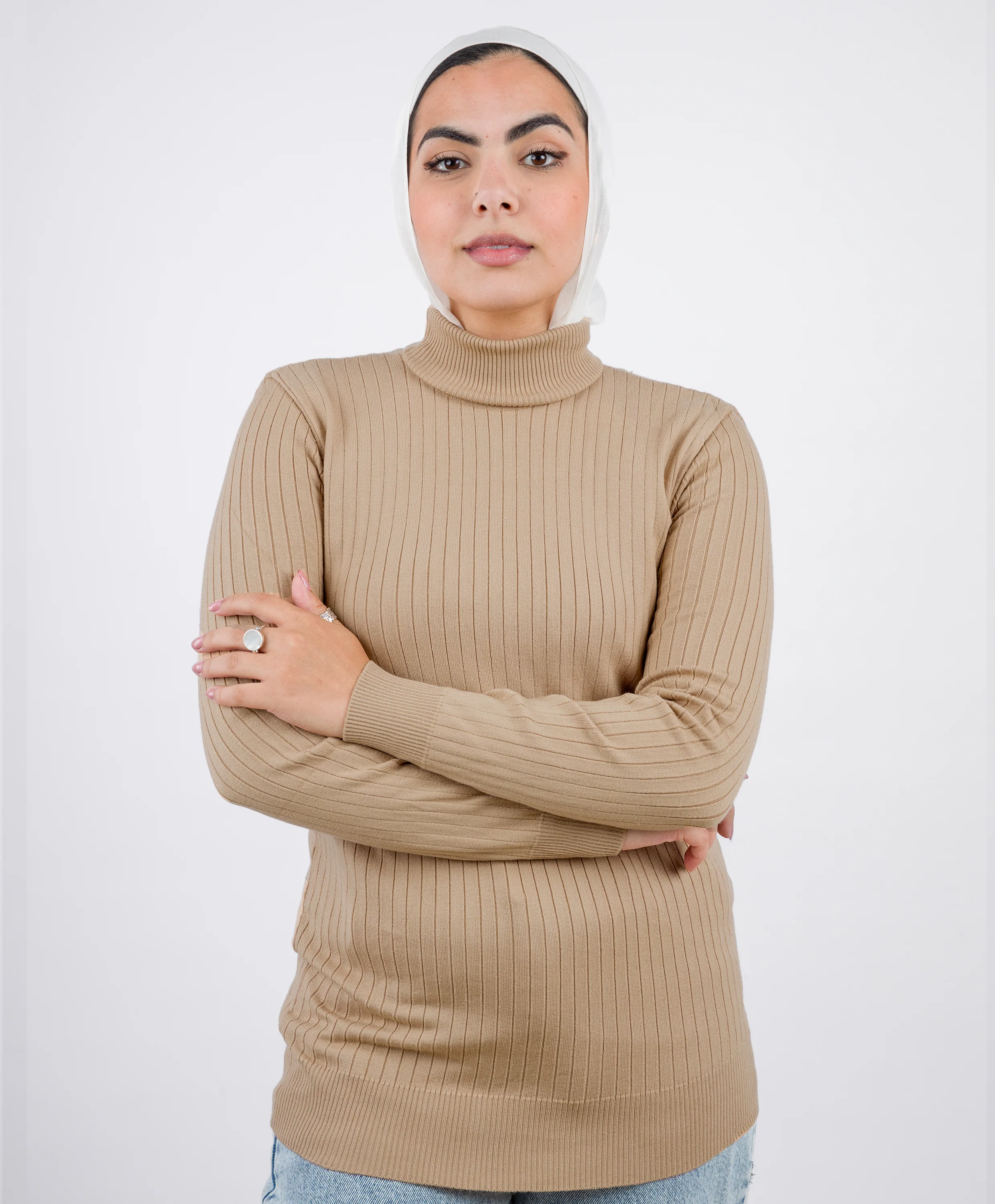 Wide Ribbed Basic Pullover - Image 4