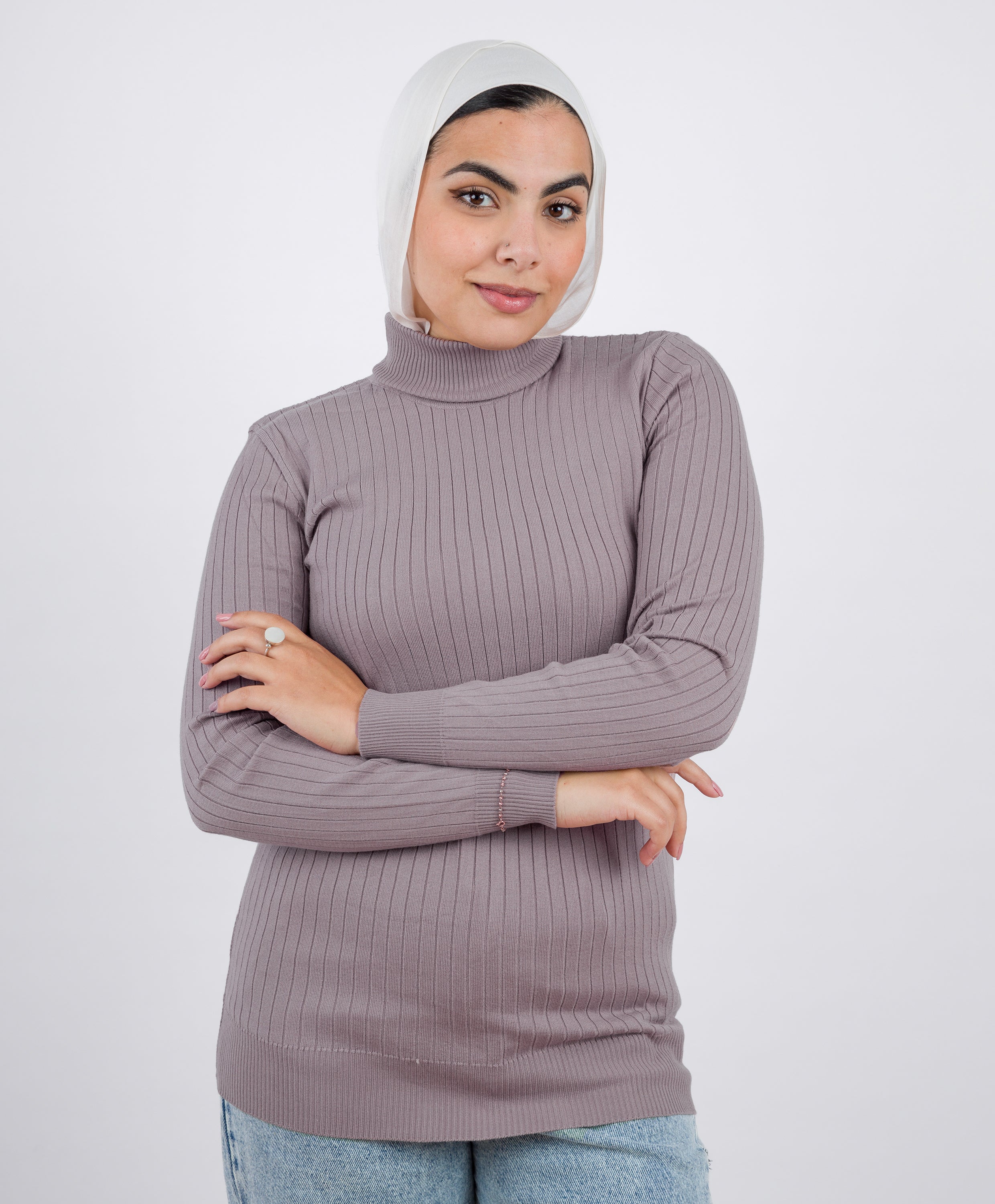 Wide Ribbed Basic Pullover - Image 5