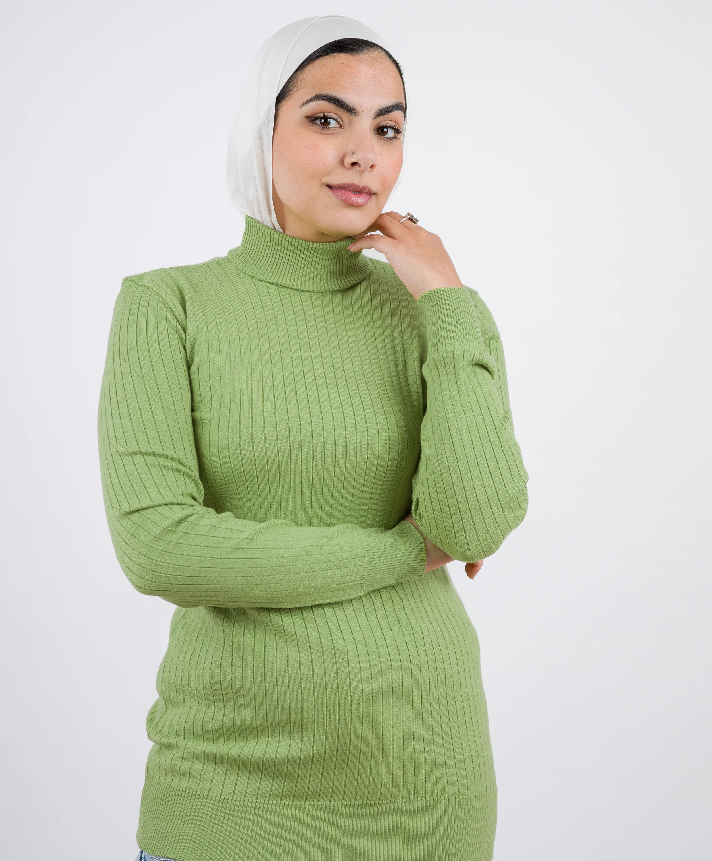 Wide Ribbed Basic Pullover - Image 9