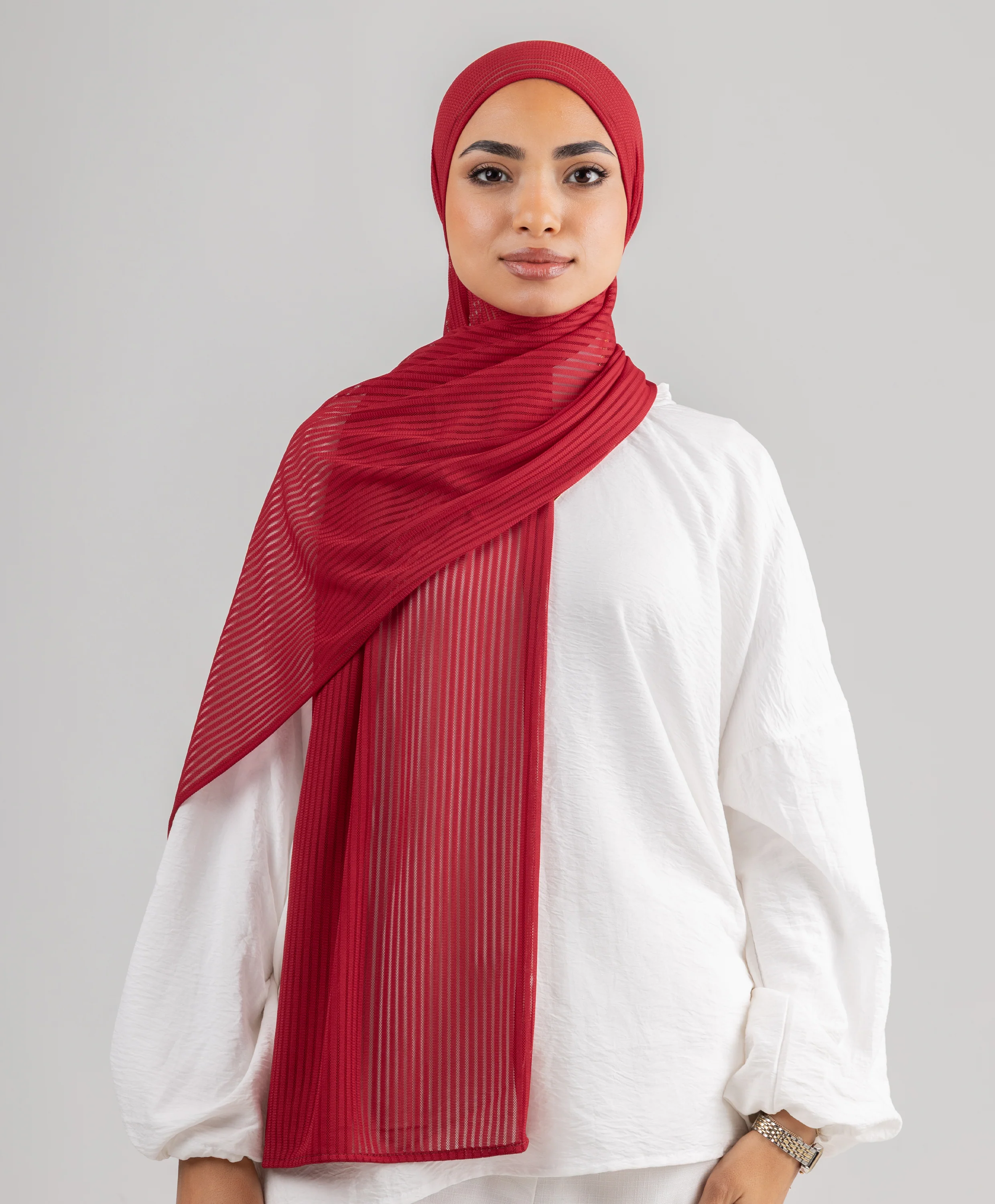 Wide Striped Kuwaiti Scarf - Image 6