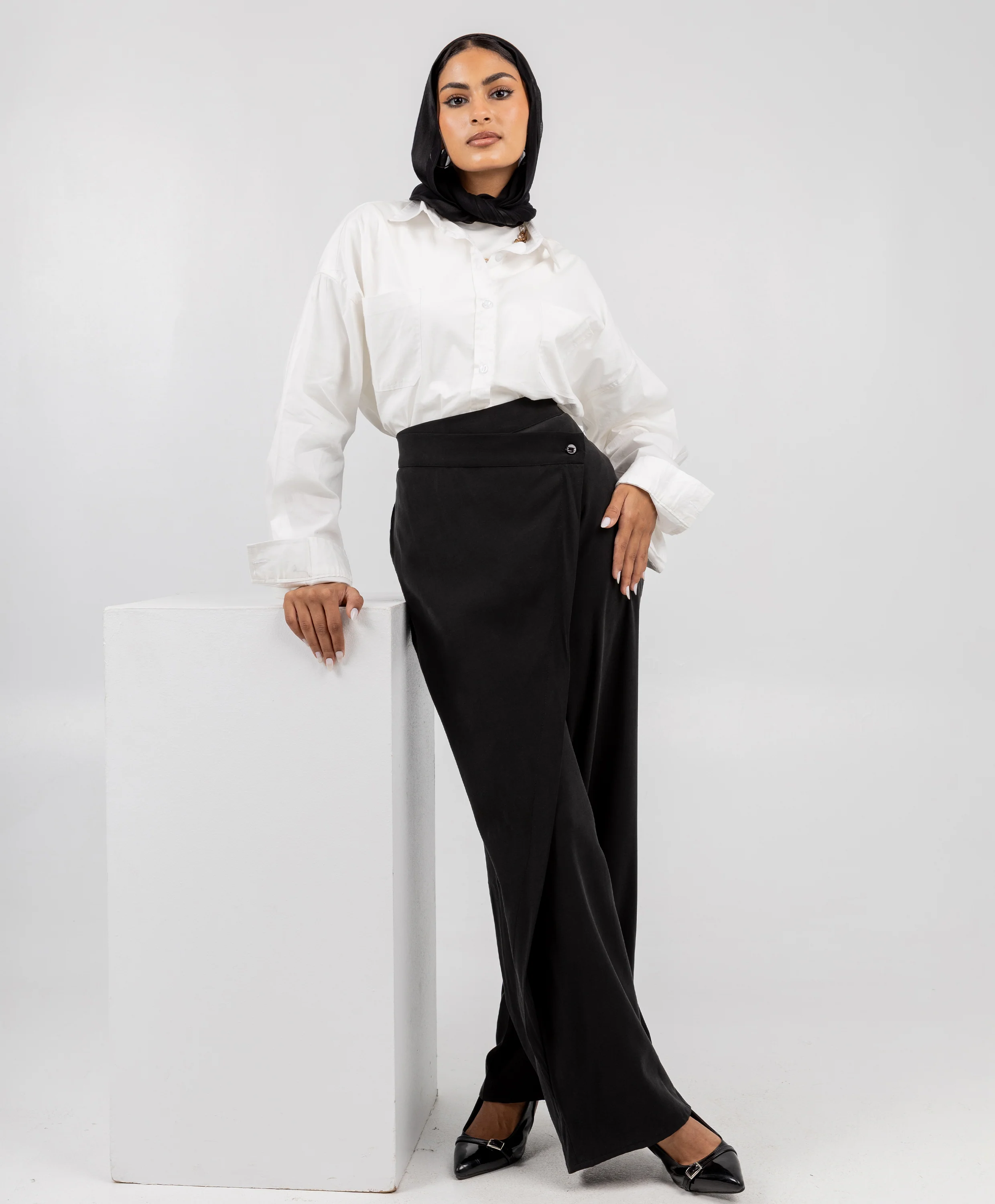 Wrap Skirt Pants - Image 6